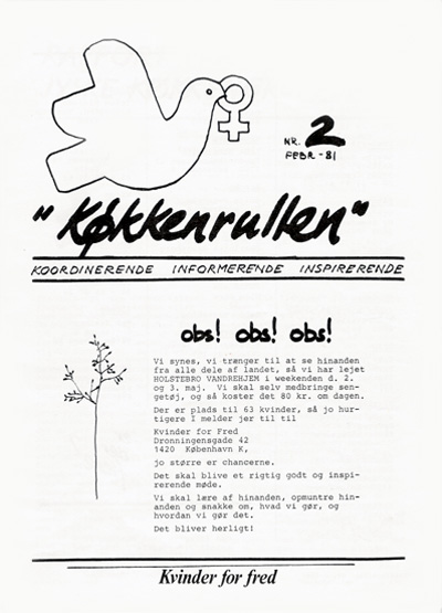 Kvinder for Fred: Køkkenrullen nr. 2, 1981, forside