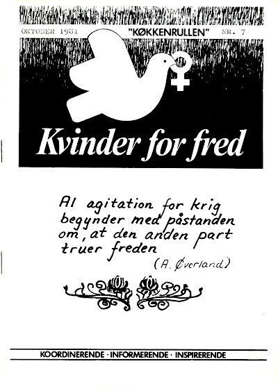 Kvinder for Fred: Køkkenrullen nr. 7, 1981, forside
