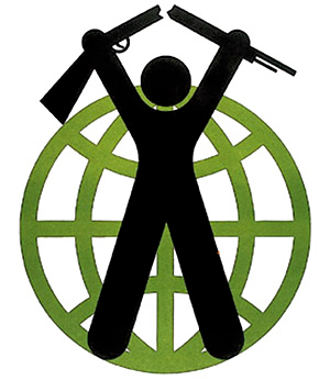 Logo til FN's anden generalforsamling for nedrustning tegnet af den østtyske kunstner Gerhard Voigt.