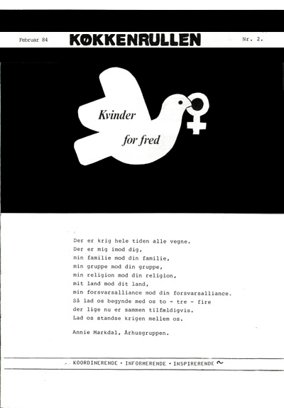 Kvinder for Fred: Køkkenrullen nr. 2, 1984, forside
