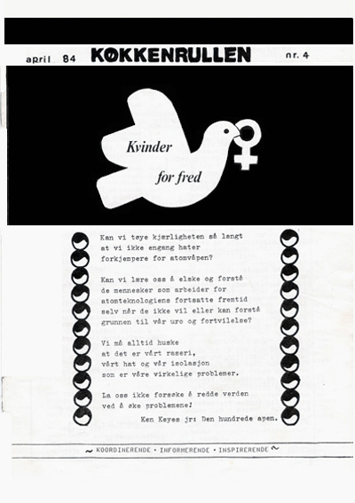 Kvinder for Fred: Køkkenrullen nr. 4, 1984, forside