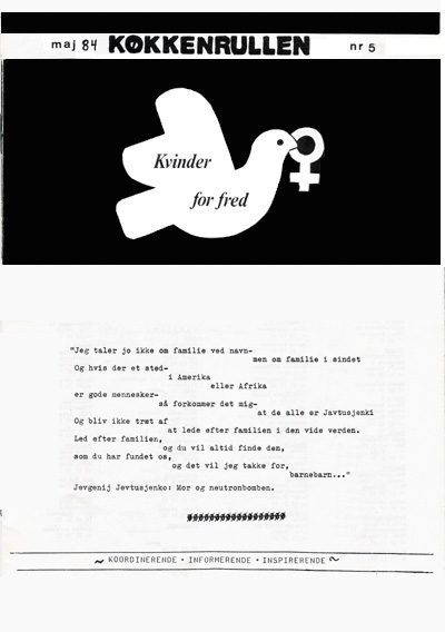Kvinder for Fred: Køkkenrullen nr. 5, 1984, forside