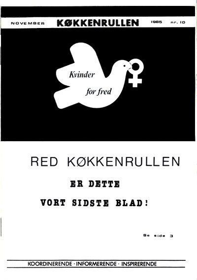 Kvinder for Fred: Køkkenrullen nr. 10, 1985, forside