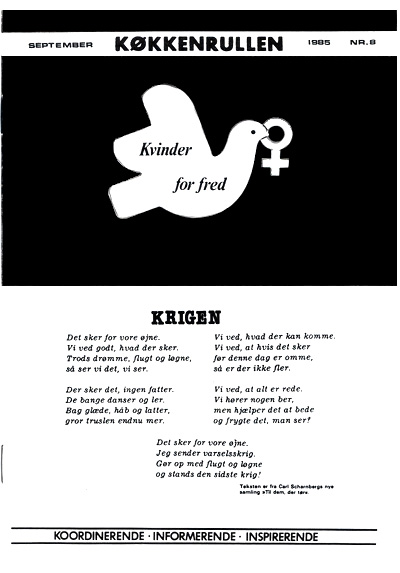 Kvinder for Fred: Køkkenrullen nr. 8, 1985, forside
