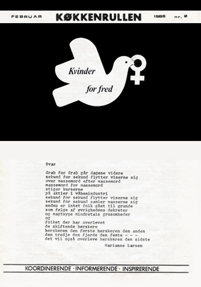 Kvinder for Fred: Køkkenrullen nr. 2, 1986, forside