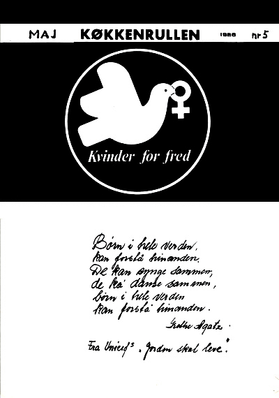 Kvinder for Fred: Køkkenrullen nr. 5, 1986, forside