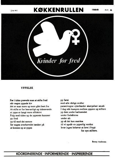 Kvinder for Fred: Køkkenrullen nr. 6, 1986, forside