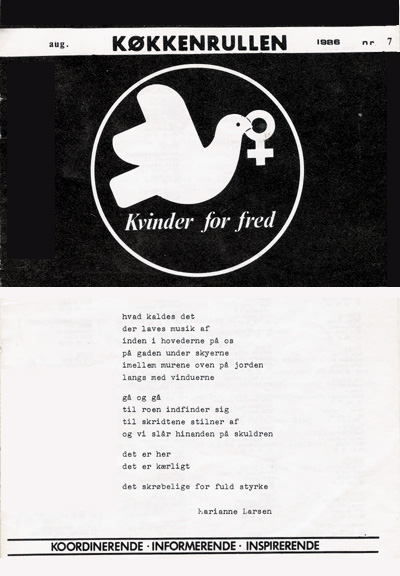 Kvinder for Fred: Køkkenrullen nr. 7, 1986, forside