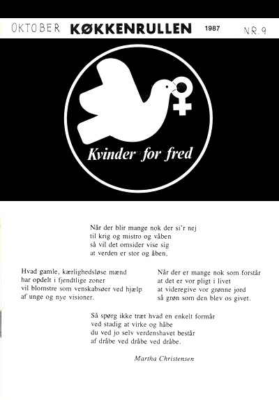 Kvinder for Fred: Køkkenrullen nr. 9, 1987, forside