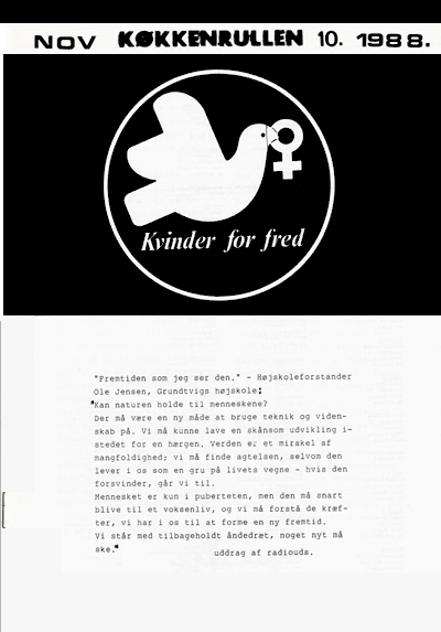 Kvinder for Fred: Køkkenrullen nr. 10, 1988, forside