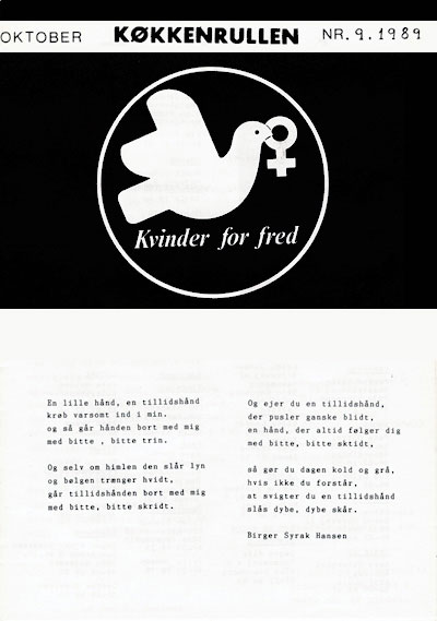 Kvinder for Fred: Køkkenrullen nr. 9, 1989, forside