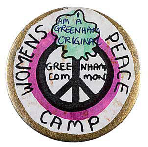 Greenham Common badge, 1981
